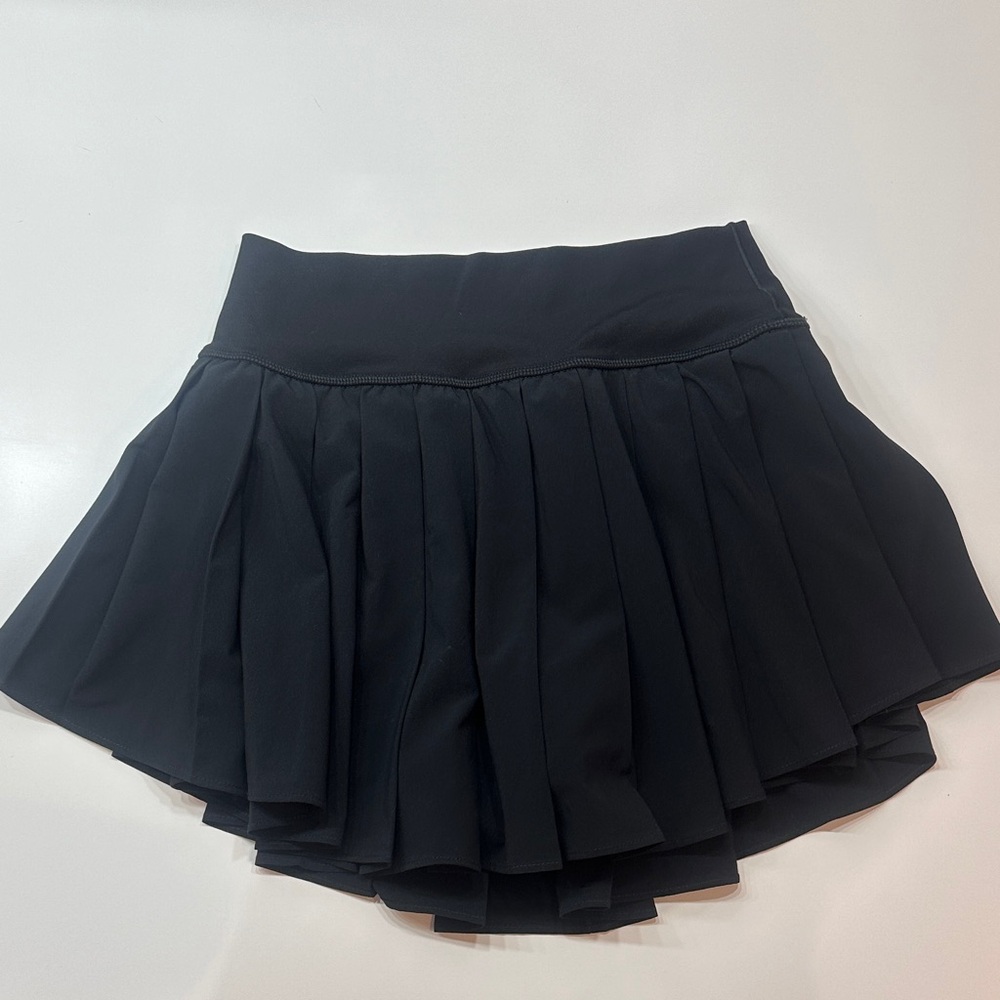 Black Pleated Athletic Skirt (with built in shorts)